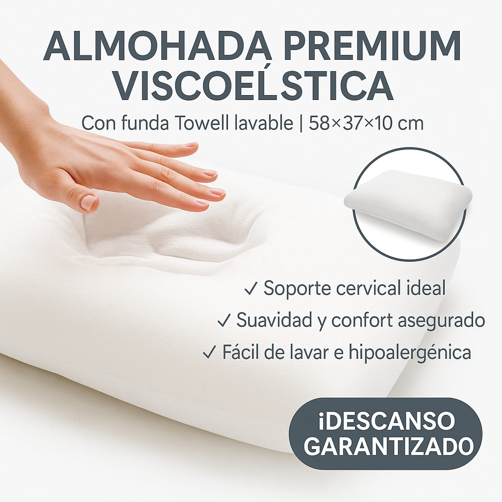 Almohada clásica con funda towell
